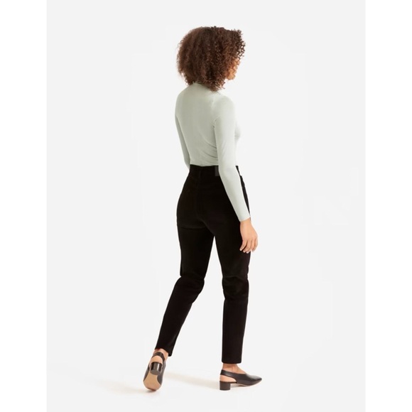 The Cheeky Straight Corduroy Pant (Ankle) - Black - Picture 2 of 8